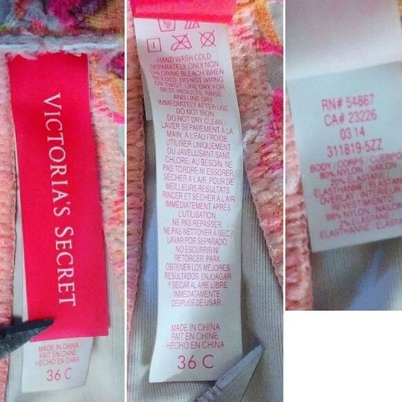 Victoria's Secret 2014 Bombshell Pink Crochet Extra Lift Bikini Top 36C - Picture 7 of 8